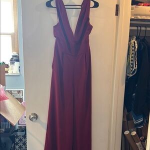 Lulu's Rich Red Jumpsuit